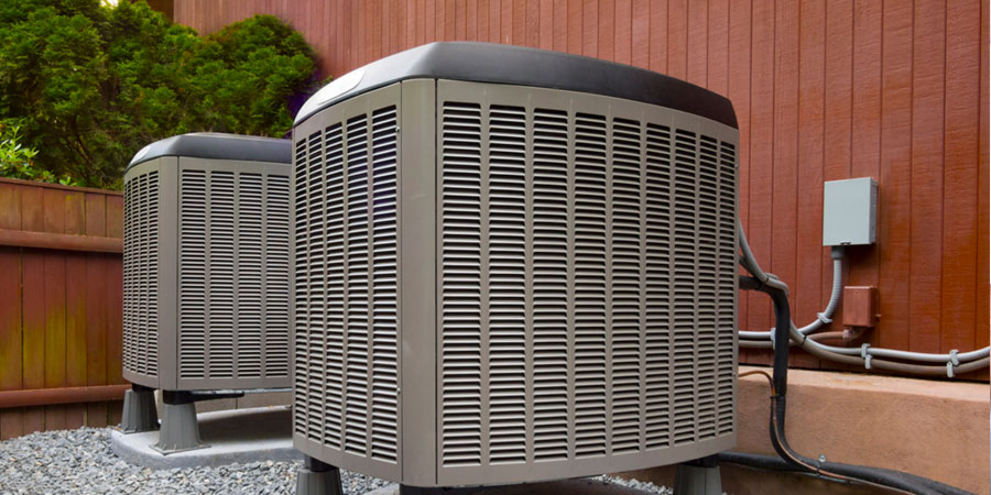 Outdoor HVAC Heat Pump System