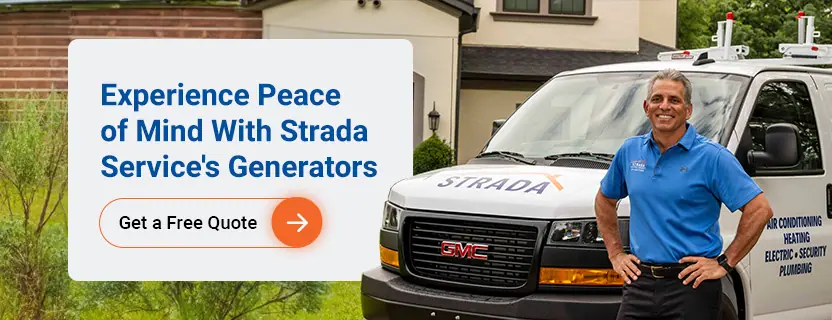 Experience Peace of Mind With Strada Service's Generators