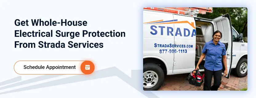 Obtenga protección contra sobretensiones eléctricas para toda la casa de Strada Services