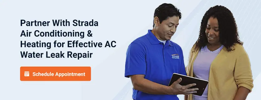 Partner With Strada Air Conditioning & Heating for Effective AC Water Leak Repair